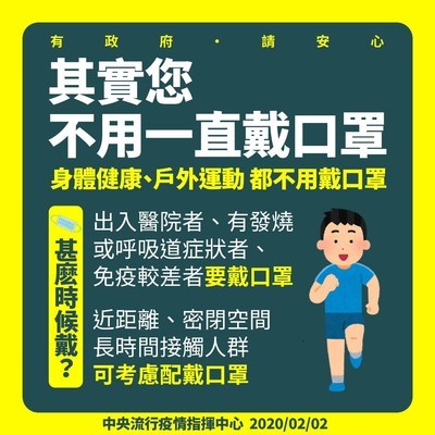 不用一直戴口罩