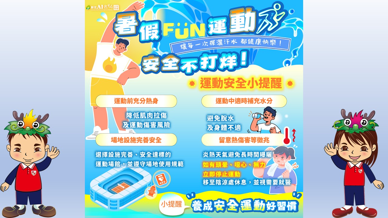 運動防護圖卡宣導